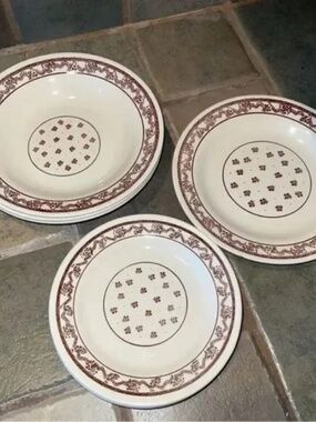 Vintage Set of 7 Retro Oxford Floral Cottagecore Plates